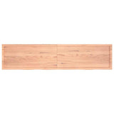 Bathroom Countertop Light Brown 220x50xcm Treated Solid Wood 3156182