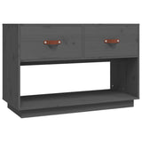 TV Cabinet Grey 90x40x60 cm Solid Wood Pine 821524