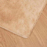 Anti-Slip Faux Rabbit Fur Rug OLITE Taupe 200 x 280 cm 42021749