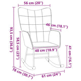 Rocking Chair Pink Sherpa Fabric 42001785