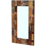 Mirror Solid Reclaimed Wood 80x50 cm 243329