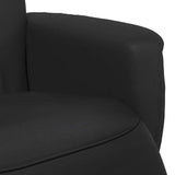 Massage Recliner Chair Black Faux Leather 42018595