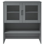 Top for Highboard MOLDE Grey 90x35x100 cm Solid Wood Pine 350551