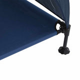 Raised Dog Bed Navy Blue 127 x 81 x 108 cm Fabric and Steel 42008223