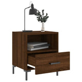 Bedside Cabinets 2 pcs Brown Oak 40x35x47.5 cm Engineered Wood 827451
