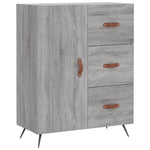 Highboard Grey Sonoma 69.5x34x180 cm Engineered Wood 3189419