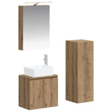 Bathroom Furniture Set 4 pcs Artisan Oak 3407438