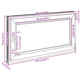 Basement Window RISOR 110 x 70 cm PVC and Glass Anthracite 42047341