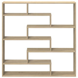 ZNTS Wall Cube Shelf 7 Compartments Sonoma Oak Engineered Wood 860024