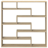 Wall Cube Shelf 7 Compartments Sonoma Oak Engineered Wood 860024