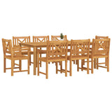 Garden Dining Set 9 pcs Brown Solid Acacia Wood 3375655