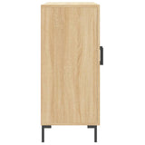 Sideboard Sonoma Oak 90x34x80 cm Engineered Wood 828111