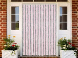 Fly Curtain Silver Grey and Pink 118x220 cm Chenille 4004886