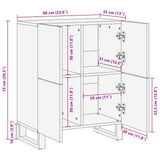 Media Storage Cabinets & Racks White and Black 60 x 33 x 75 cm 4017998