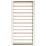 Bed Frame without Mattress White 140x190 cm Solid Wood 820717