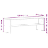 TV Cabinet Black Oak 120x40x40 cm Engineered Wood 862391