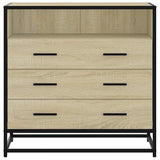 Drawer Cabinet Sonoma Oak 70x41x70 cm Engineered Wood 849085