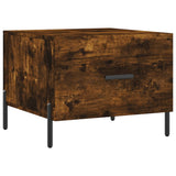 Coffee Tables 2 pcs Smoked Oak 50x50x40 cm Engineered Wood 829423