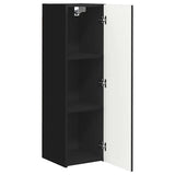 TV Wall Cabinet Black 30 x 31 x 100 cm Engineered Wood 892311