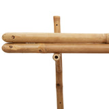 ZNTS Wall Shelf 2-Tier 45x26x60 cm Bamboo 4106587