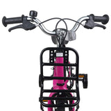 Kids Bike 16 Inches for 4-6 Years Old Pink and Black 42009249