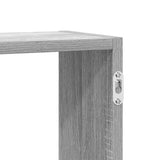 Wall Cube Shelf 5 Compartments Grey Sonoma Engineered Wood 860000