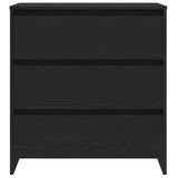 Sideboard 3 pcs Black 70 x 41 x 75 cm Engineered Wood 3332501