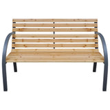 Garden Bench 112 cm Solid Wood Fir 319573