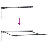 Awning Frame Manual Anthracite 3.5 x 2.5 m Aluminium 46866