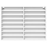 Vitrine Cabinet White 100x8.5x75 cm Engineered Wood 847933
