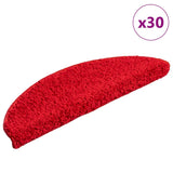 Stair Mats 30 pcs 56x17x3 cm Red Half Round 3365806