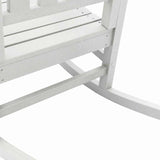Garden Rocking Chair White 92 x 70 x 108cm HDPE 42006613