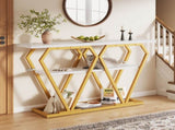 Console table - 120 x 29.5 x 80 cm - Dining & kitchen table, balcony table - Wooden table N639P383124W