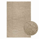 Rug ZIZUR Beige 120x170 cm Jute Look Indoor and Outdoor 4010407
