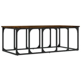Coffee Table Smoked Oak 100x50x35.5 cm Engineered Wood 833380