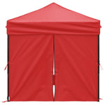 ZNTS Folding Party Tent with Sidewalls Red 2x2 m 93506