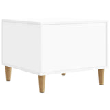 Coffee Table with Drawer White 49 x 50 x 40 cm Engineered Wood 894735