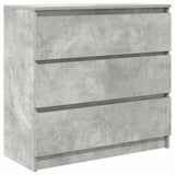 Sideboard Concrete Grey 80x35x76 cm Engineered Wood 861736