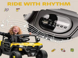 Kids Ride on Car, 12V Electric Kids UTV with Electric Dump Bed, 4-Wheel Suspension for 3-8 Years, T3398P555142