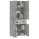 Highboard Concrete Grey 69,5x34x180 cm Engineered Wood 3198125