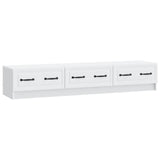 TV Cabinet with Drawer White 147 x 34.5 x 27 cm Engineered Wood 895855