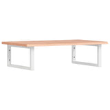 Basin Shelf Wall Mounted Steel and Solid Wood Oak 3302608