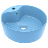 Luxury Wash Basin with Overflow Matt Light Blue 36x13 cm Ceramic 147033