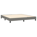 Bed Frame without Mattress Dark Grey 180x200 cm Super King Fabric 3120533