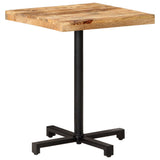 Bistro Table Square 60x60x75 cm Rough Mango Wood 320264