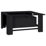 Washing Machine Pedestal Black 64 x 55 x 32.5 cm Steel 42022035