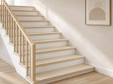 Stair Tread 20 pcs 80 x 25 x 2 cm White Solid Oak Wood 3449502