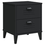 ZNTS Bedside Cabinet VIKEN Black Engineered Wood 374909