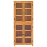 Storage Furniture Set with Shelf 2 pcs Natural 80 x35 x 185 cm 3328625