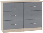 ZNTS Nevada 6 Drawer Chest 100-102-103